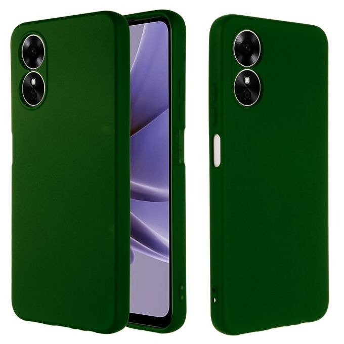 Picture of For OPPO A17 Liquid Silicone Soft Gel Rubber Shockproof Back Cover