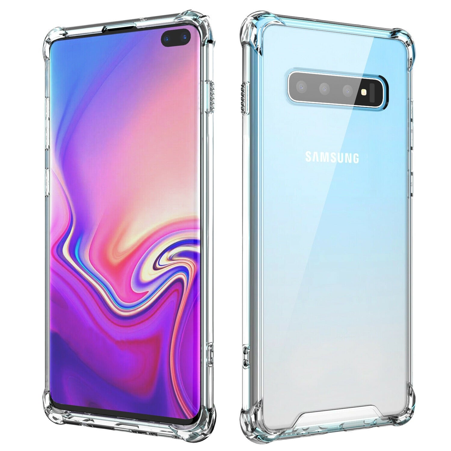 Picture of Samsung Galaxy S10 Plus Anti Shock See Through Mobile Back Cover