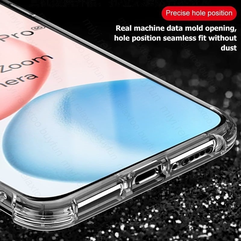 Picture of for infinix GT 30 Pro 5G Clear Casing Compatible Transparent TPU Phone Case Shockproof Casing Protection Anti-fall Soft Back Cover