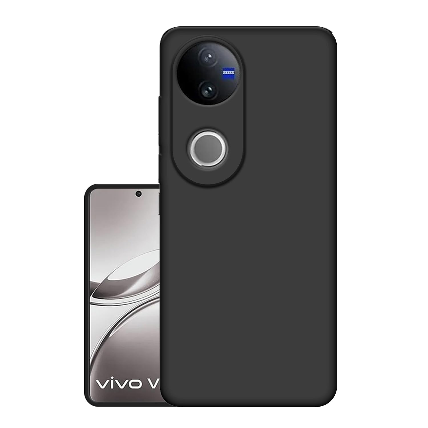 Picture of Matte Finish Soft Back Case Cover for Vivo V50 / V50e / Vivo T4R (5G) - Black