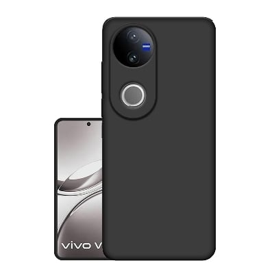 Picture of Matte Finish Soft Back Case Cover for Vivo V50 / V50e / Vivo T4R (5G) - Black