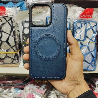 Picture of Luxury quality magnetic leather case for iPhone 15 pro max