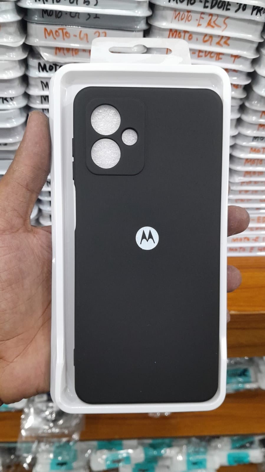 Picture of For Motorola Moto G14 New Generation Luxury Liquid Silicone Designed Soft Gel Rubber Back Case