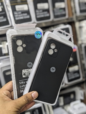 Picture of For Motorola Moto G14 New Generation Luxury Liquid Silicone Designed Soft Gel Rubber Back Case