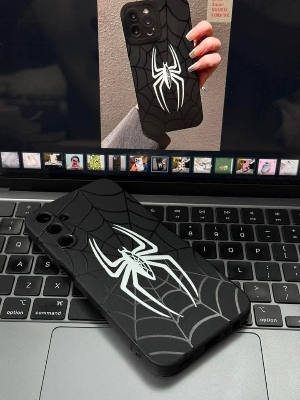 Picture of FIR SAMSUNG GALAY S21 FE / S23FE / S24FE / S25FE / S21 / S22 / S21 PLUS /S22 PLUS SOFT BLACK SPIDER MAN BACK COVER