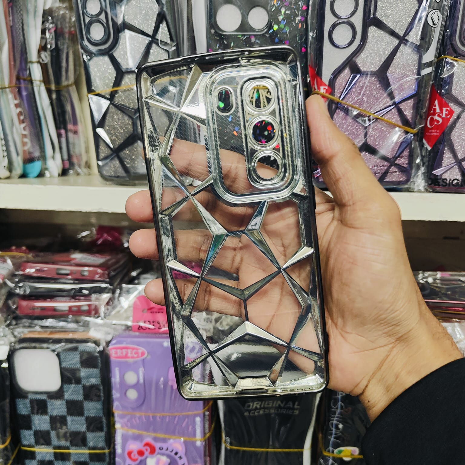 Picture of Infinix Hot 60 Pro Plus/Infinix Hot 60 Pro/Infinix Hot 60/Infinix Hot 60i Luxury Gradient Quicksand 3D Diamond TPU Case