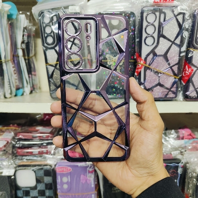 Picture of For Realme C75 / Realme 14X Luxury Plating Gradient Colorful Quicksand 3D Glitter Diamond Phone Case For Realme C75 / Realme 14X Cases TPU Clear Soft Silicone Back Cover