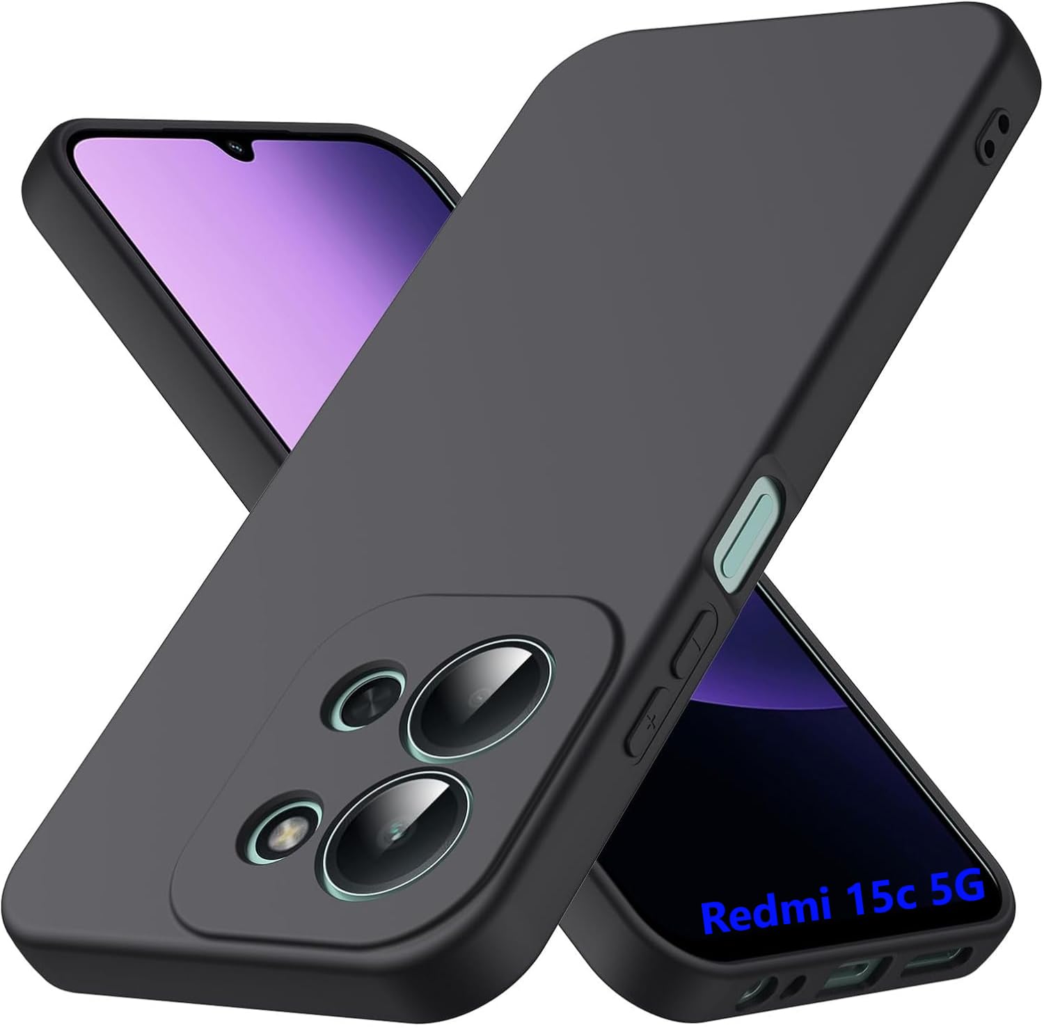 Picture of Silicone Back Cover Case for Redmi 15C 5G|Slim & Anti-Scratch|Camera Protection Back Cover Case for Redmi 15C 5G -Black