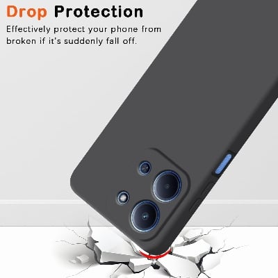Picture of Silicone Back Cover Case for Redmi 15C 5G|Slim & Anti-Scratch|Camera Protection Back Cover Case for Redmi 15C 5G -Black