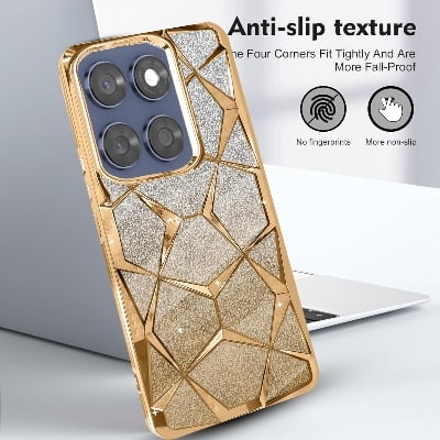 Picture of For Motorola Edge 60 Fusion Cover daimond Shiny Glitter Starry Space Girls Slim Phone Case Clear Soft Back Cove For Motorola Edge 60 Fusion Phone Case