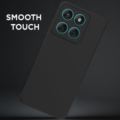 Picture of Back Cover for Motorola Moto Edge 60 5G / Motorola Moto Edge 60 Fusion 5G | Camera Protection Shockproof Soft Matte Silicone Bumper Case (Black)
