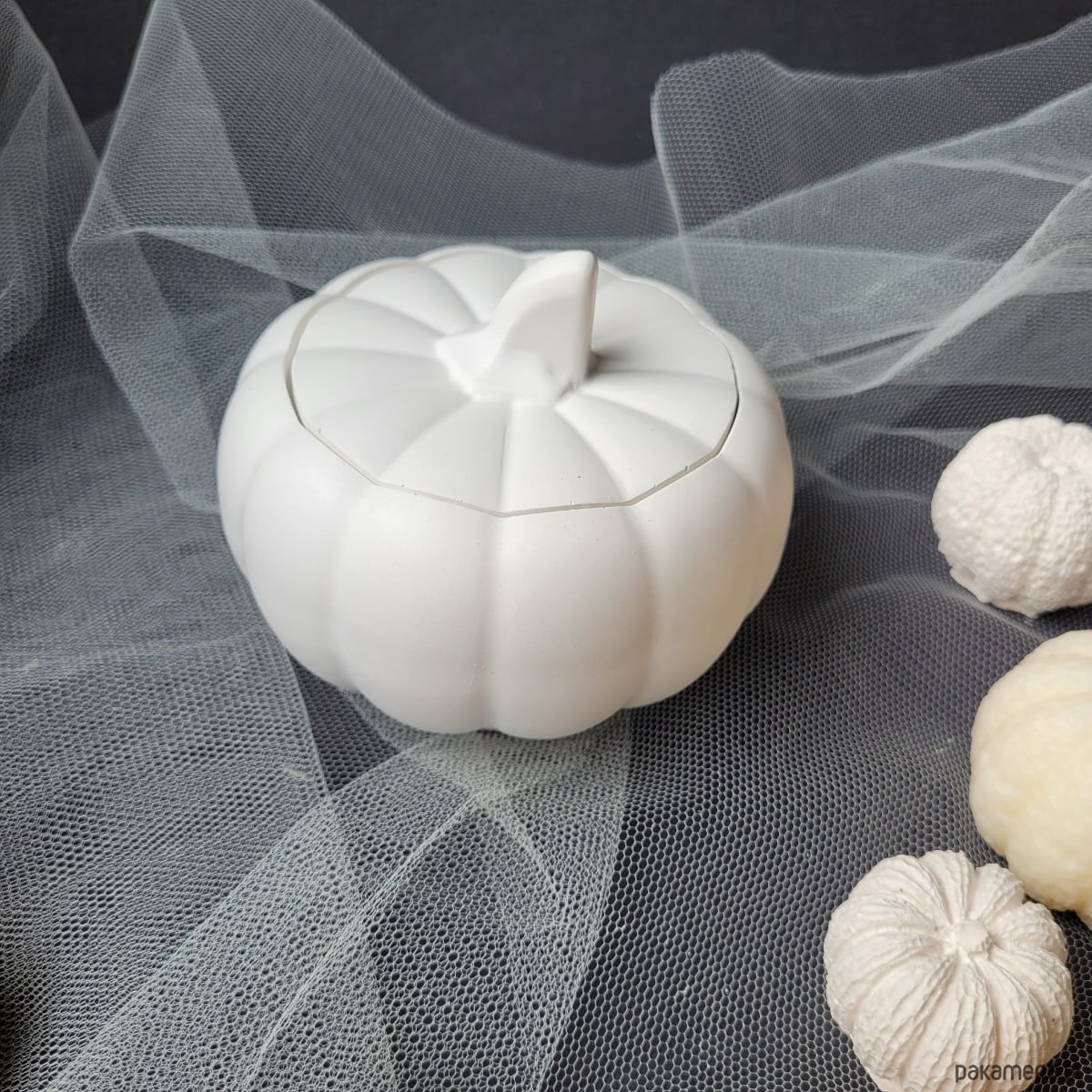 Picture of Home decorative concrete made pumpkin/jewellery box/candle holder /home decor/gift item/office table decor/living room decor. good looking showpiece