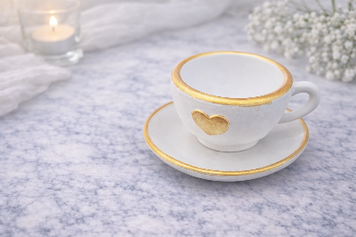 Picture of Handmade Candle Cup for Valentine Home Office Garden Wedding