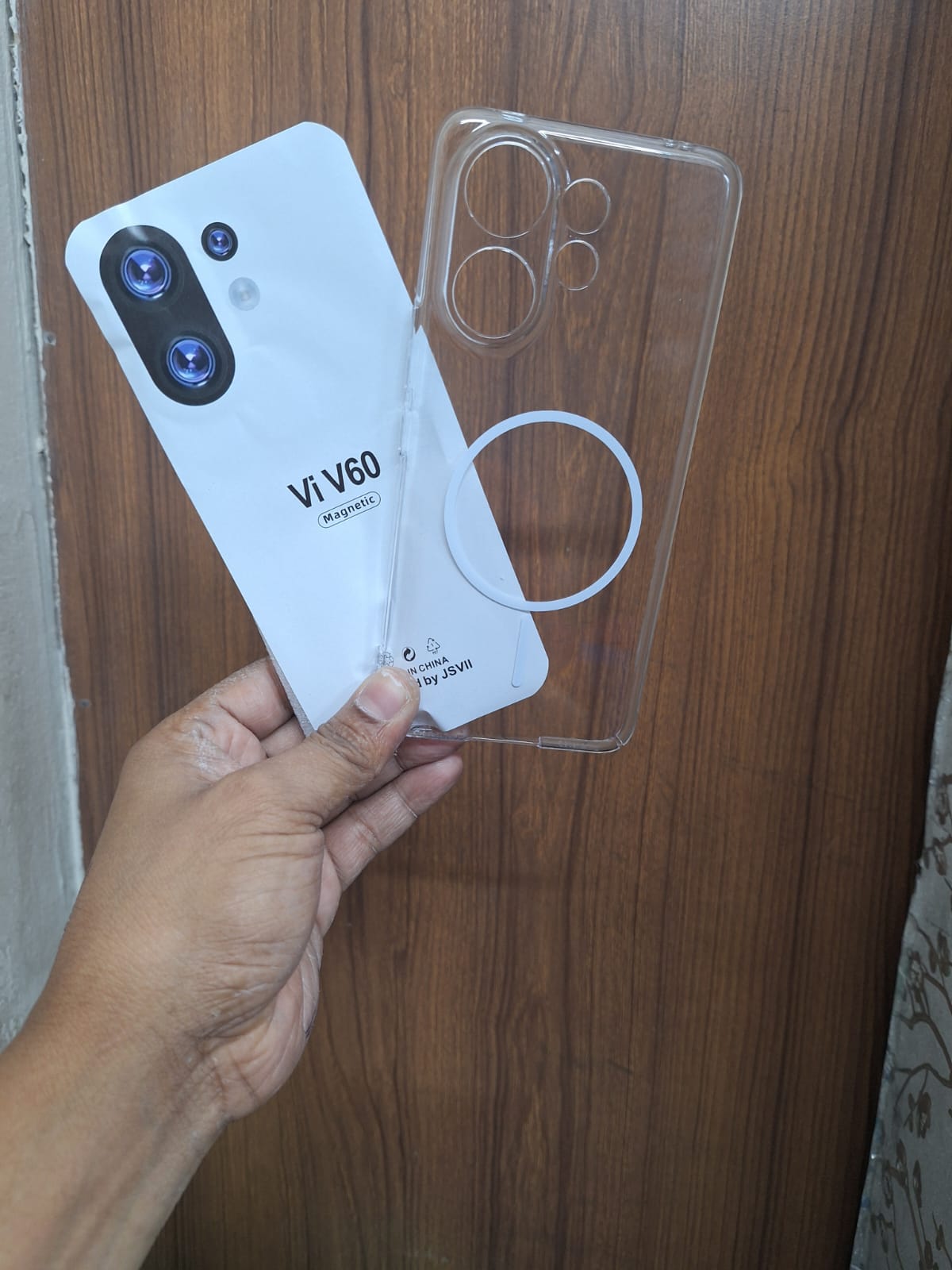Picture of for vivo v60 hard anti yellow back cover
