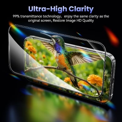 Picture of Tempered Glass Screen Protector Compatible for OnePlus 13s / 13S 5G with Edge to Edge Coverage and Easy Self Installation kit (OnePlus 13s 5G)