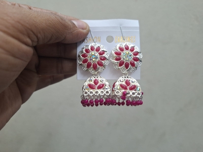 Picture of Earrings Jhumka Earrings Jewellery Ornaments Stud Earrings For Women