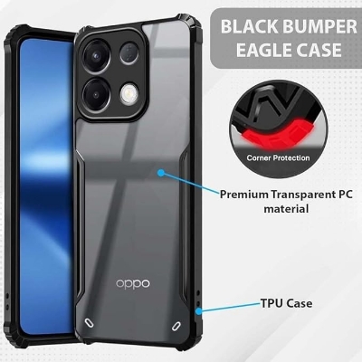 Picture of For Oppo k12s/k13 5g Xundd Protective Airbag Bumper Transparent Back Side Clear Phone Case Back Cover