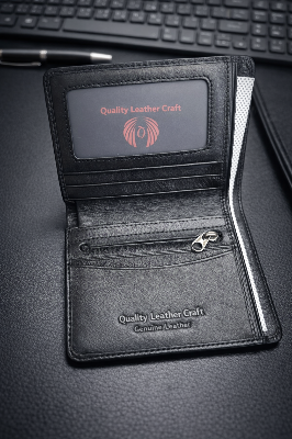 Picture of Men Stylish black  Small Wallet For Men.