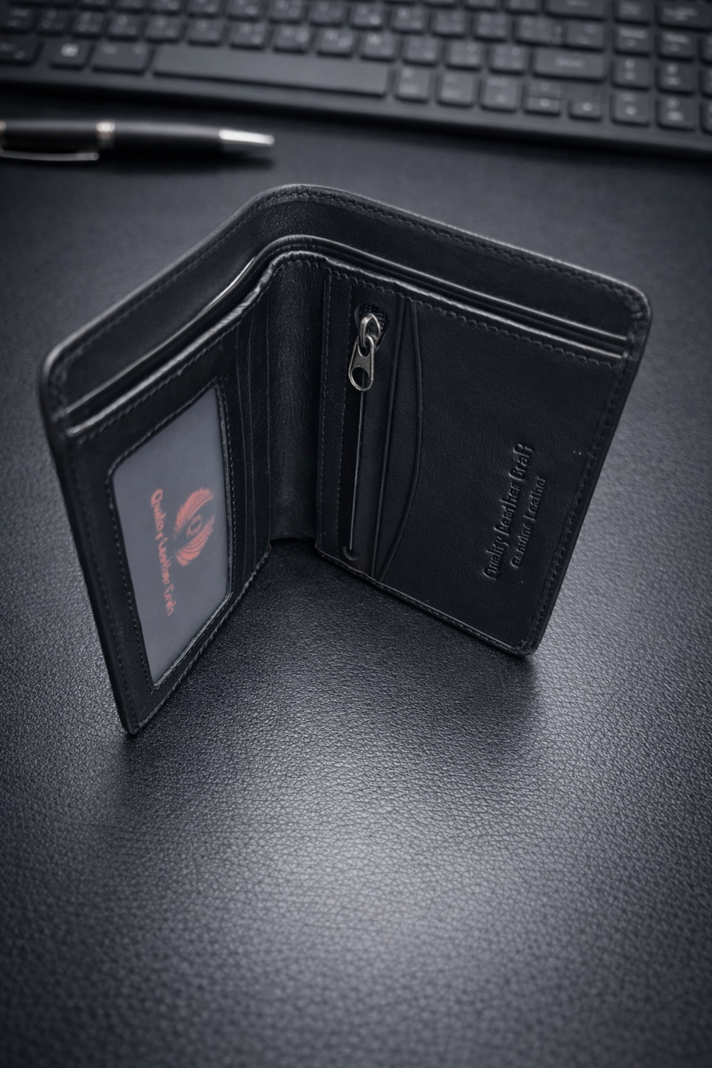 Picture of Men Stylish black  Small Wallet For Men.