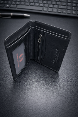 Picture of Men Stylish black  Small Wallet For Men.
