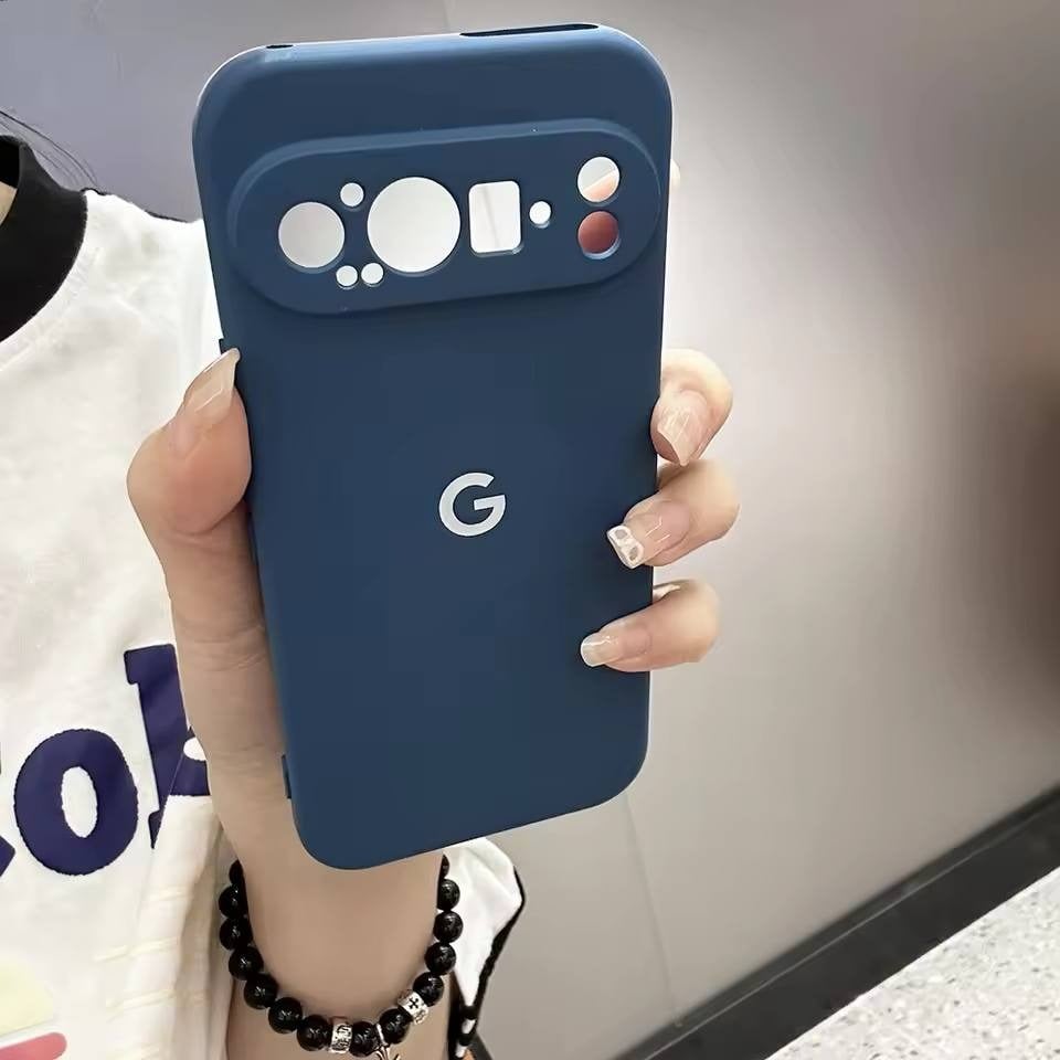 Picture of For Google Pixel 6, Pixel 6A , Pixel 6 Pro, Pixel 7, Pixel 7A , Pixel 7 Pro, Pixel 8, Pixel 8A, Pixel 8 Pro, Pixel 9, Pixel 9 Pro, Pixel 9 Pro XL Box Liquid Silicone Soft Back Covers Camera Protective Flexible Mobile Phone Cases