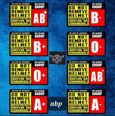 Picture of Sticker For BLOOD Group /Alternative Biker Point -Black