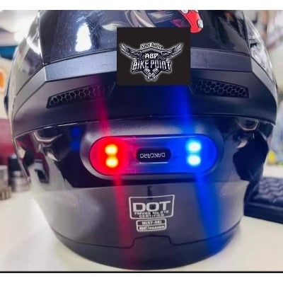 Picture of Helmet back Night Light red,blue combanition/LED Halmet Rechargeable Light