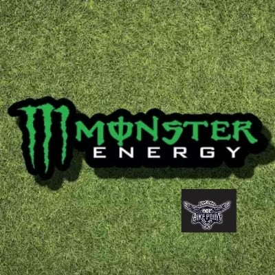 Picture of MONSTER sticker for motorcycle - laptop Waterproof sticker /Alternative Biker Point -Green