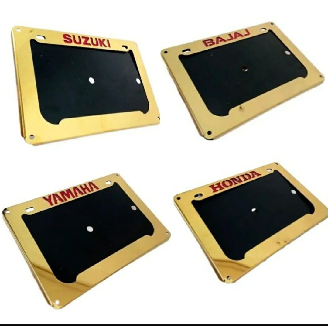 Picture of Metal number plate frame for all motorcycle or bike licence plate frame