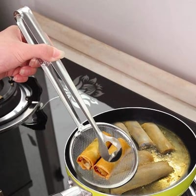Picture of 2-in-1 Frying strainer tong