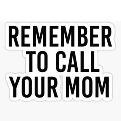 Picture of REMEMBER TO CALL YOUR MOM Bike Stcker /Alternative Biker Point