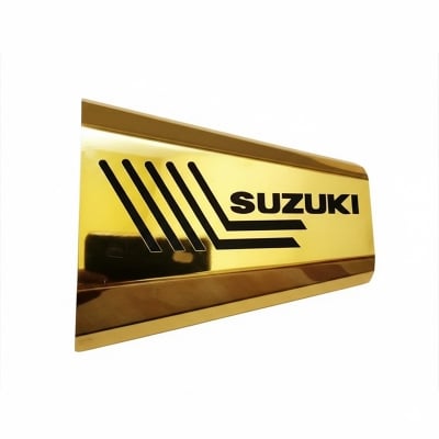 Picture of Silencer Cover for gixxer - Bike Cover -Gold