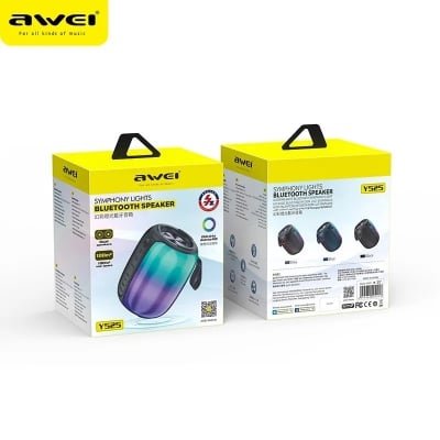 Picture of Awei Y525 Mini Portable RGB Light Bluetooth Speaker -Black
