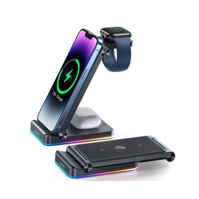 Picture of Joyroom JR-WQN01 3in1 Magnetic Charging Station -Black