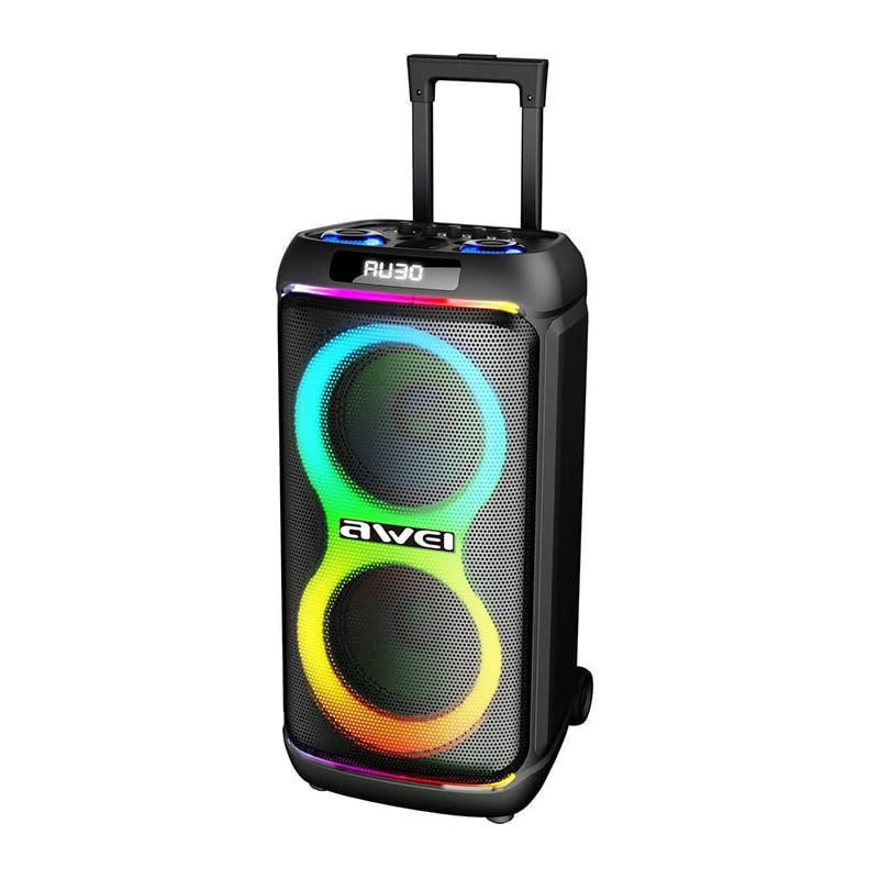 Picture of AWEI KT33 Bluetooth Speaker Troly with 2 Microphone -Black