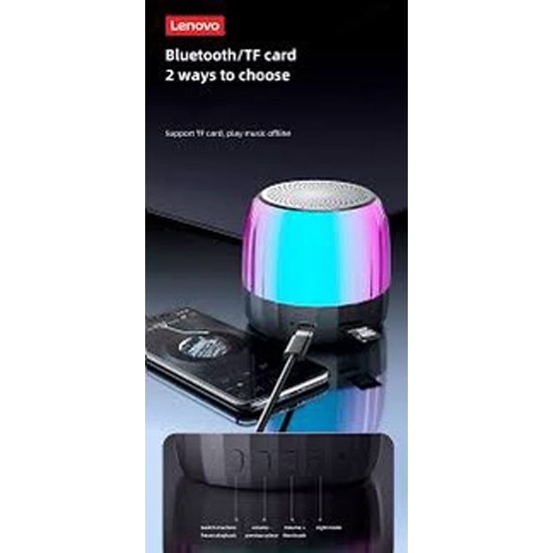 Picture of Lenovo Thinkplus K3 Plus RGB Portable Bluetooth Speaker -Black