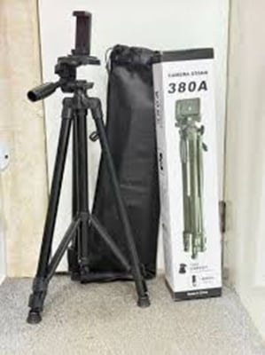 Picture of Smartphone, Camera and Mobile 380A TRIPED METAL ALOLY Lightweight Camera Mount Stand 4.6-Foot 3 Way Head-Black