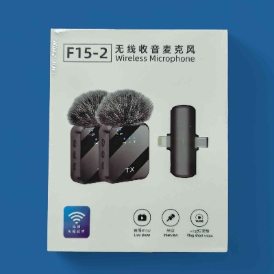 Picture of F15 -2 USB Type C + i Phone 2in1 Wireless Lavalier Microphone