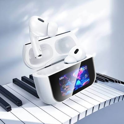 Picture of Hoco EW79 Bright True Wireless ANC Touch Screen Bluetooth Earbuds -White