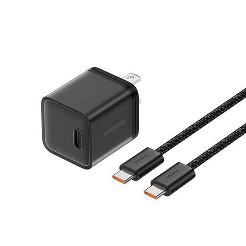 Picture of Baseus 30W Gan5s For iPhone 15 Series Charger with Cable -Black