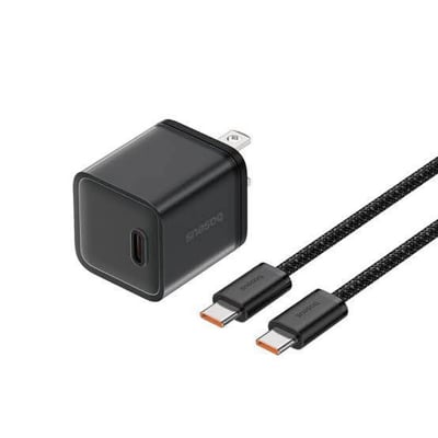 Picture of Baseus 30W Gan5s For iPhone 15 Series Charger with Cable -Black