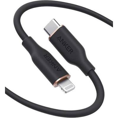 Picture of Anker PowerLine Soft USB-C to Lightning Cable 3ft – Black -Black