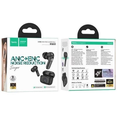 Picture of Hoco EQ22 Singer True Wireless ANC+ENC Noise Reduction BT Earbuds -Black