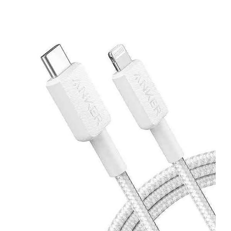 Picture of Anker 310 Type C to Lightning Cable 0.9m Long – A81A5 Breaided -White
