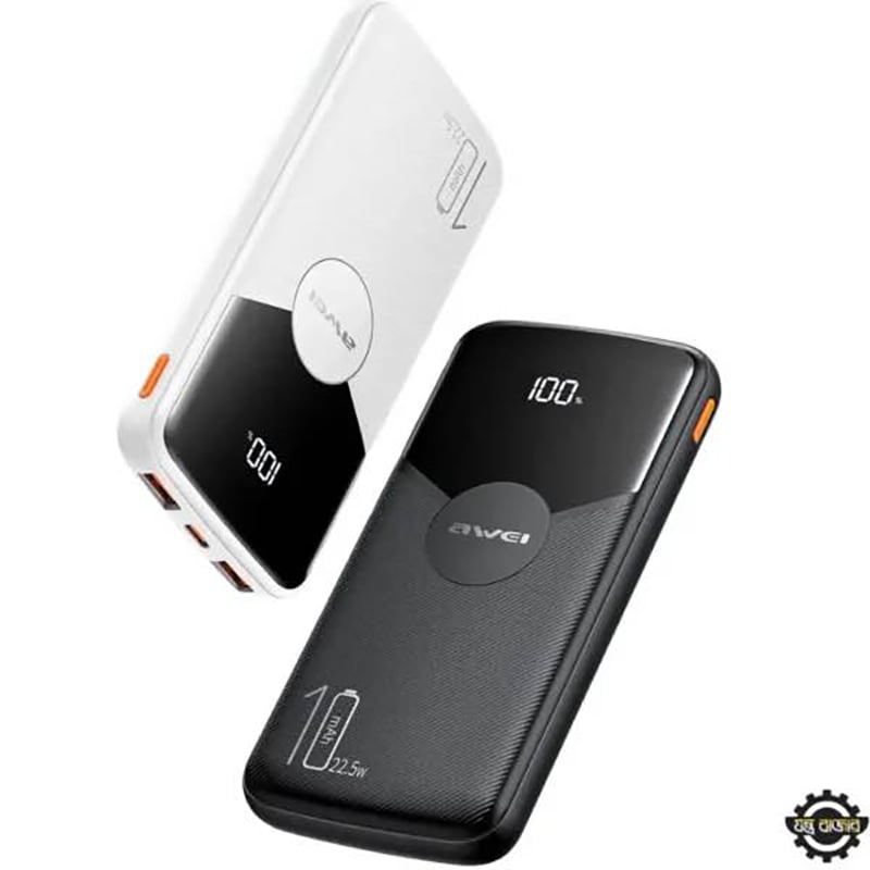 Picture of Awei P63K Power Bank 10000mAh 22.5W Fast Charging Power Bank – Price in Bangladesh -Black