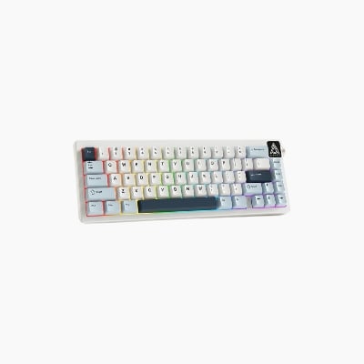 Picture of Ajazz AK650 Wired Mechanical Keyboard Sea Salt Switch Blue White Dark Blue