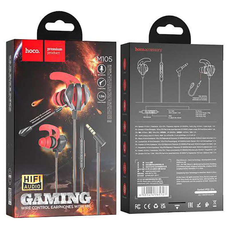 Picture of Hoco M105 Gaming Earphone -Black