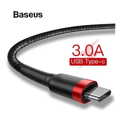 Picture of Baseus Cafule Quick Charge 3.0 USB to Type C Cable 2 meter/1 meter -Black