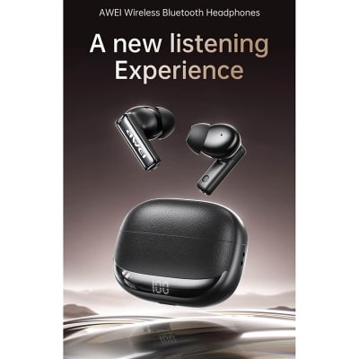 Picture of AWEI TA19ANC Noise Cancelling Bluetooth Headphones -Black