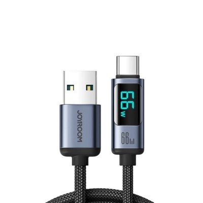 Picture of JOYROOM S-ACO66A16 6A USB to USB-C / Type-C Digital Display Fast Charging Data Cable, -Black